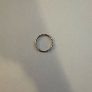 Silver 1 inch Key Ring Set of 18